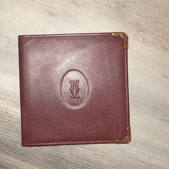 Cartier Burgundy Wallet - Picture 1 of 3